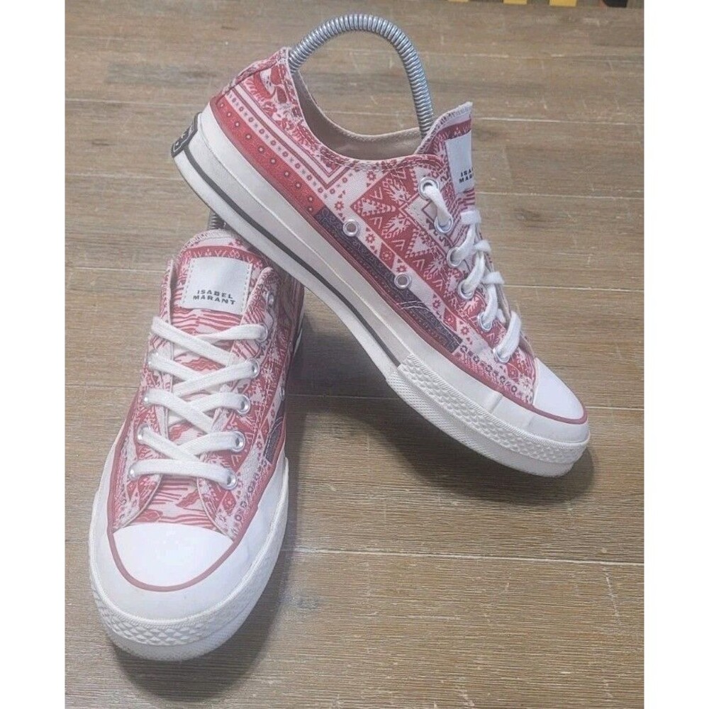 Size 9.5 - Isabel Marant x Converse Chuck 70 Low Red Bandana Scarf Women's Shoes